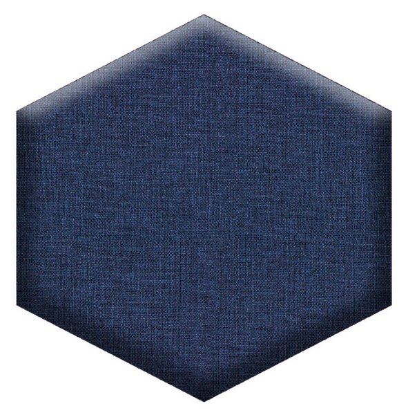 Čalouněné nástěnné panely ŠESTIÚHELNÍK rozměr / barva: 250x250 Savana modrá