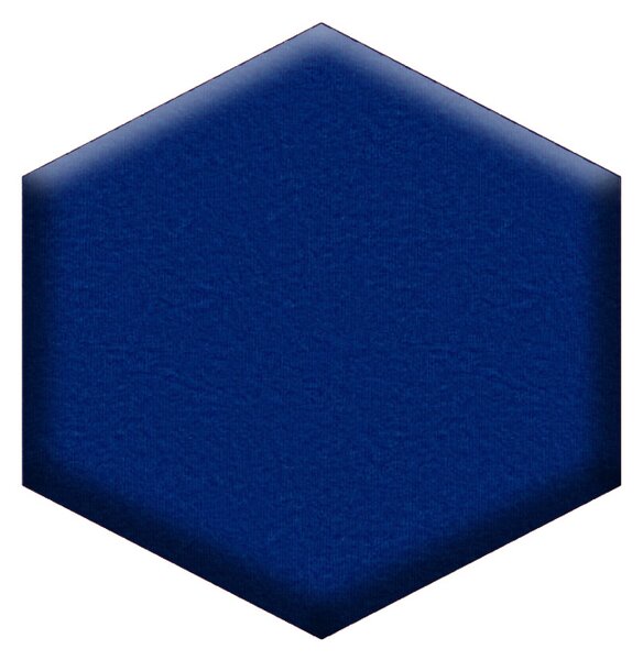Čalouněné nástěnné panely ŠESTIÚHELNÍK rozměr / barva: 250x250 mikrofáze modrá