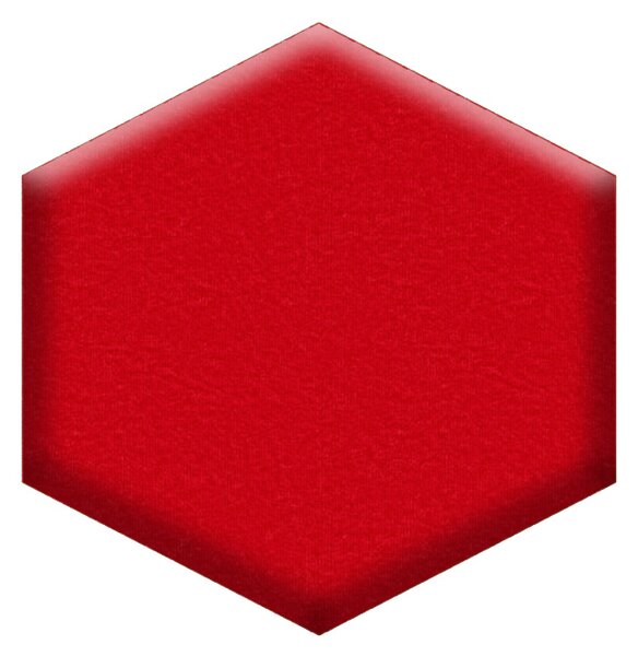 Čalouněné nástěnné panely ŠESTIÚHELNÍK rozměr / barva: 250x250 mikrofáze červená