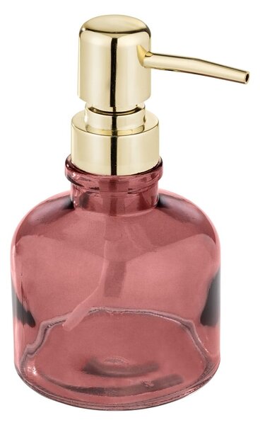 Tmavě růžový skleněný dávkovač mýdla 200 ml Atessa – Wenko