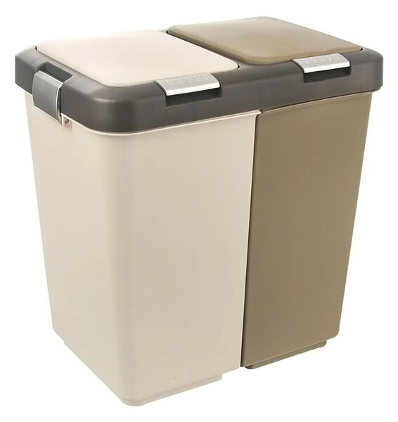 Plastový odpadkový koš na tříděný odpad 20 l Duo Dust – Orion