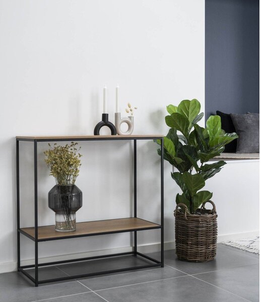 Konzolový stolek s deskou v dubovém dekoru v přírodní barvě 80x36 cm Vita – House Nordic