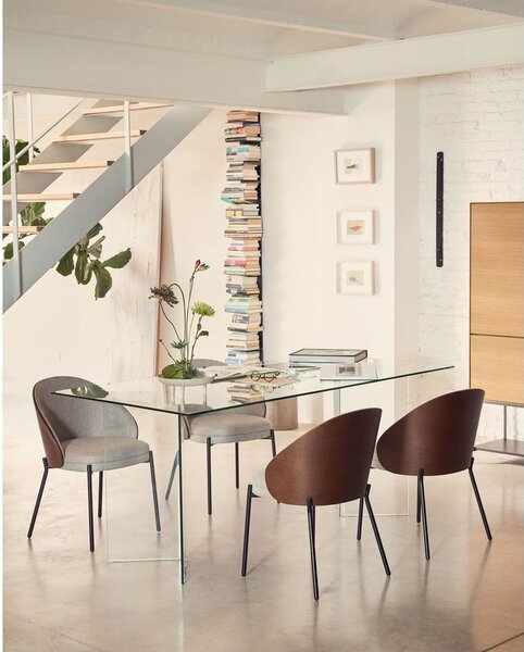 Skleněný jídelní stůl 90x180 cm Burano – Kave Home