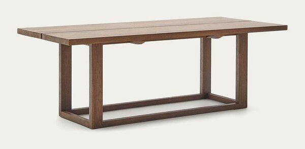 Jídelní stůl z teakového dřeva v přírodní barvě 100x220 cm Sashi – Kave Home