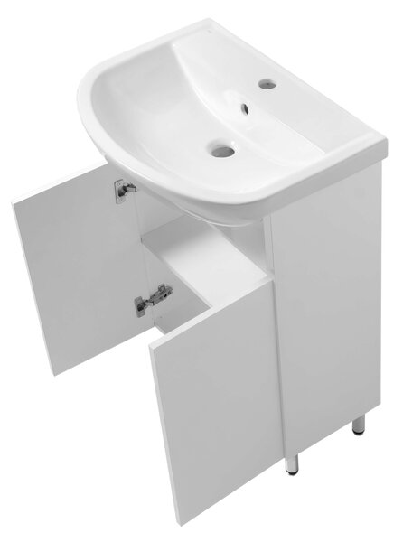 Lavedo Aqua-Easy 50 White – koupelnová skříňka s keramickým umyvadlem