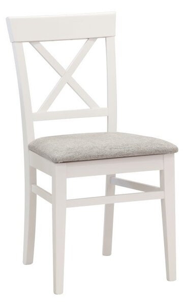 Stima Dřevěná jídelní židle GRANDE látka | Sedák: sorel grigionero 71,Odstín: bílá
