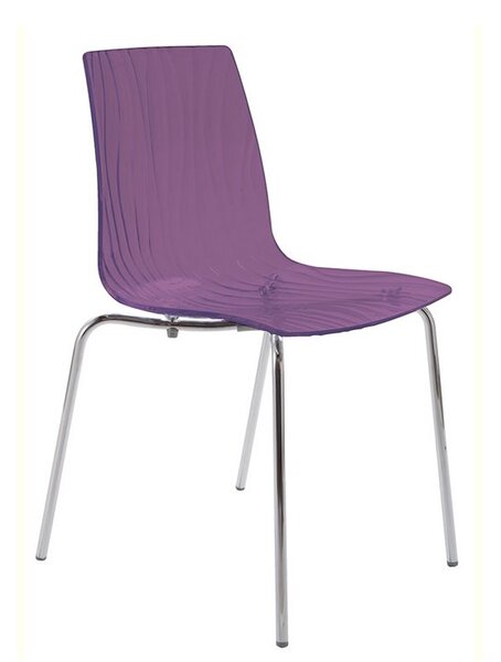Stima Plastová jídelní židle CALIMA | Odstín: polykarbonát grigio transparente