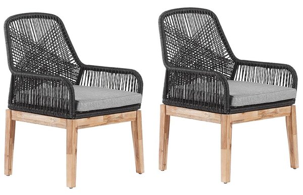 Set 2 ks. zahradních židlí Olibia (světlošedá) (s polštáři). 1035758