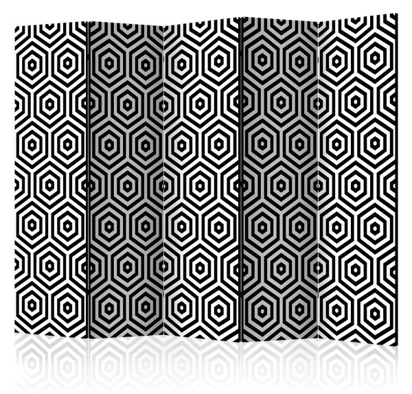 Paraván - Black and White Hypnosis [Room Dividers]