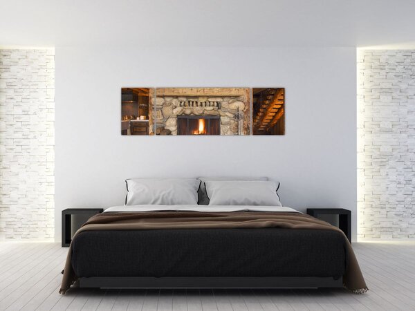 Obraz krbu (170x50 cm)