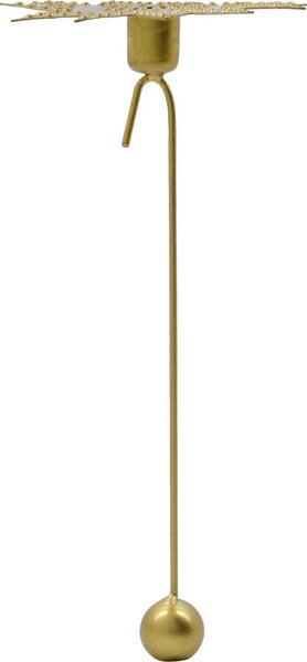 Závěsný svícen na stromeček Star Antique Brass – set 6 ks
