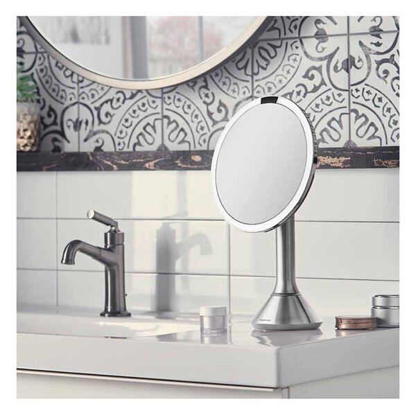 Kosmetické zvětšovací zrcadlo s osvětlením (5x) ø 20 cm Sensor – simplehuman