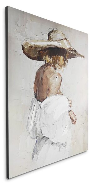 Obraz s ručně malovanými prvky na plátně 70x100 cm Charlotte – Styler