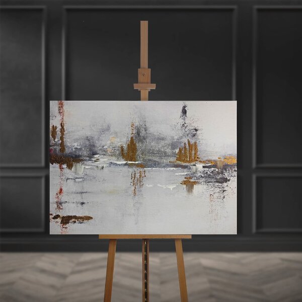 Obraz s ručně malovanými prvky na plátně 100x70 cm Horizon – Styler