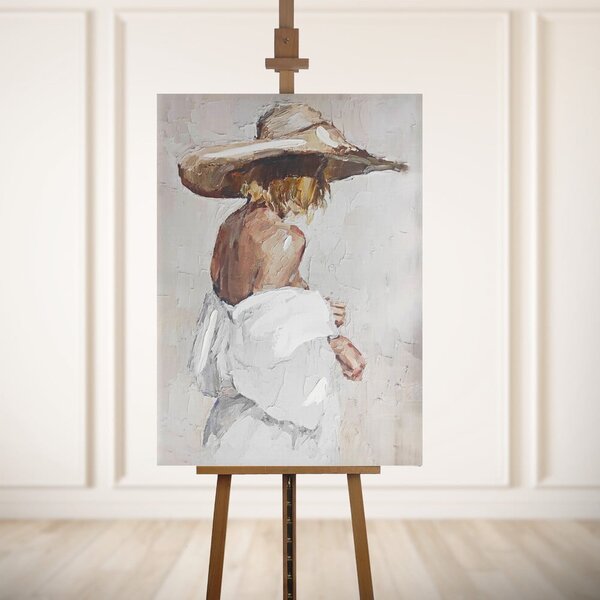 Obraz s ručně malovanými prvky na plátně 70x100 cm Charlotte – Styler