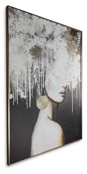 Obraz s ručně malovanými prvky s rámem/na plátně 70x100 cm Mary – Styler