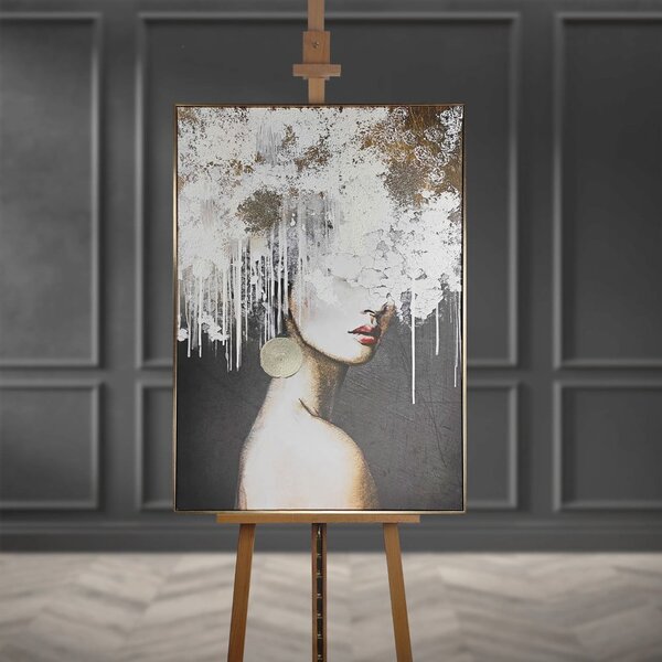 Obraz s ručně malovanými prvky s rámem/na plátně 70x100 cm Mary – Styler