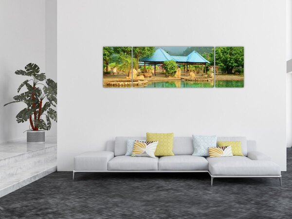 Obraz - Shanghai hotel park (170x50 cm)