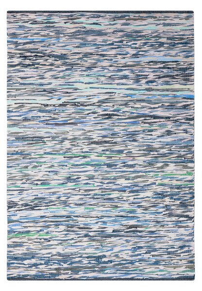 My Flair, Kusový koberec Ashraf grau/blau Mix, 60x110, modrá, chodba / předsíň
