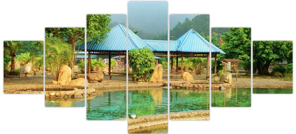 Obraz - Shanghai hotel park (210x100 cm)