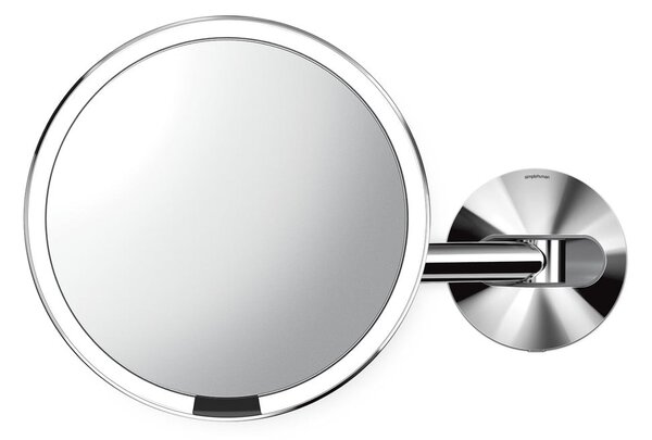 Nástěnné kosmetické zvětšovací zrcadlo s osvětlením (5x) ø 20 cm Sensor – simplehuman