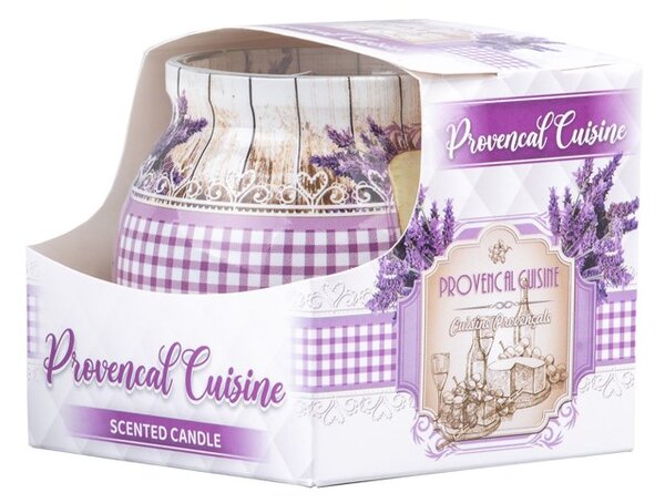 Vonná svíčka ve skle dekorační, Provencal cuisine 80 x 72 mm