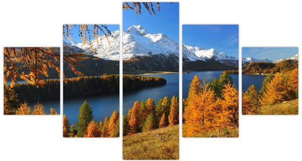 Obraz - Podzim v Alpách (125x70 cm)