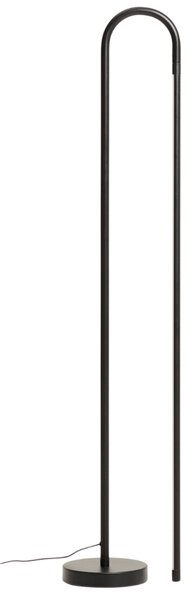 Kave Home Černá kovová stojací LED lampa Bow 120 cm