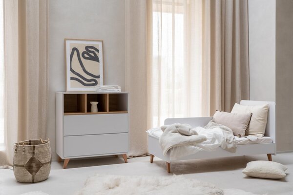 Krémově bílá dětská zábrana Quax Ashi 90 cm