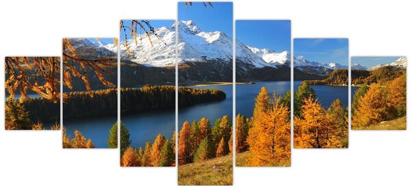 Obraz - Podzim v Alpách (210x100 cm)