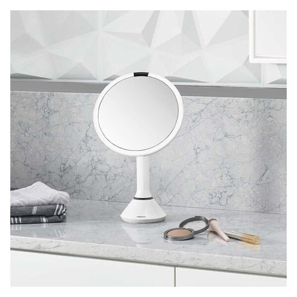Kosmetické zvětšovací zrcadlo s osvětlením (5x) ø 20 cm Sensor – simplehuman