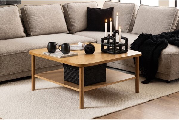 Konferenční stolek v dekoru dubu v přírodní barvě 90x90 cm Banbury – Actona