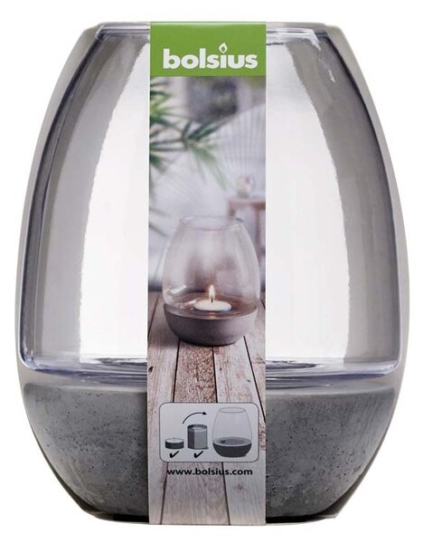 Bolsius Svícen Sparkle light, nerozbitný čirý plast, 100x120mm