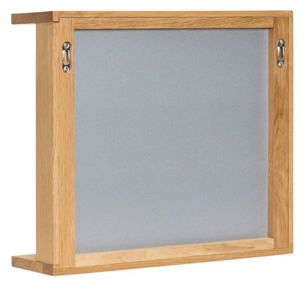 Zrcadlo v dubovém rámu Base Natural 50 × 35 cm