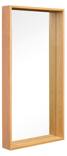 Zrcadlo v dubovém rámu Still Natural 103 × 53 cm