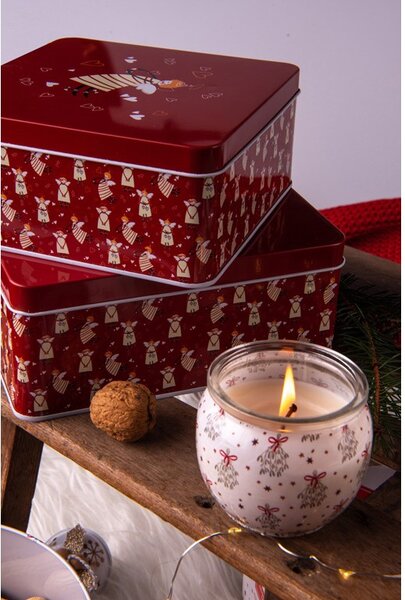 Emocio Sklo Dekor 70x62 mm Mistletoe Magic - Snowflake, vonná svíčka