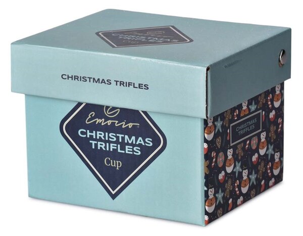 Hrnek keramika 380ml CHRISTMAS TRIFLES v krabičce, barevný