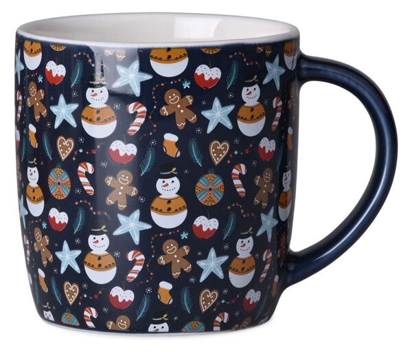 Hrnek keramika 380ml CHRISTMAS TRIFLES v krabičce, barevný