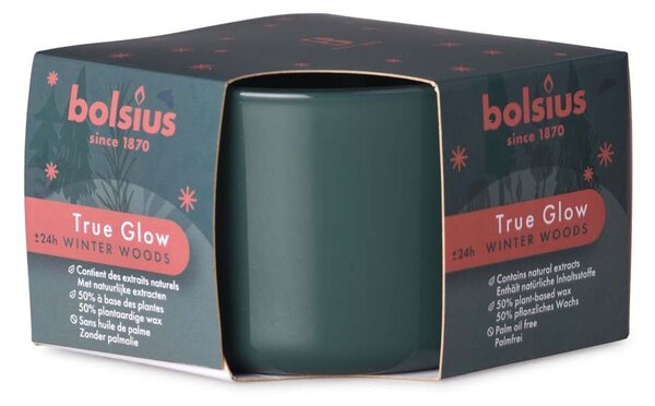 Bolsius True Glow Vonná svíčka ve skle, 90x63mm, Winterwoods