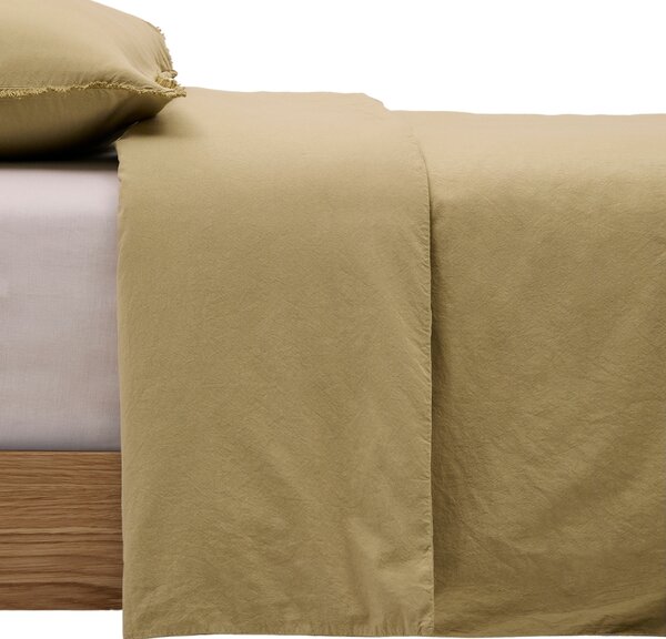 Kave Home Zelená bavlněná sada povlečení Sifinia 150 x 220 cm