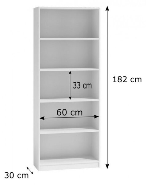 Regál 60 cm dub sonoma