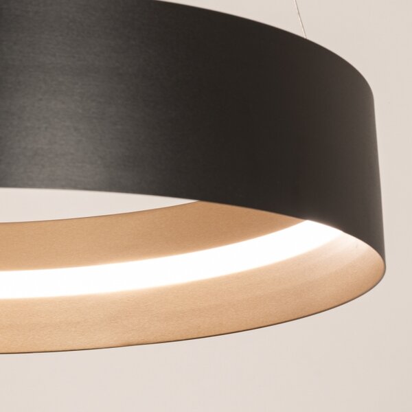 Závěsné stmívatelné LED svítidlo s dálkovým ovladačem Venus Black 50 (LMD)