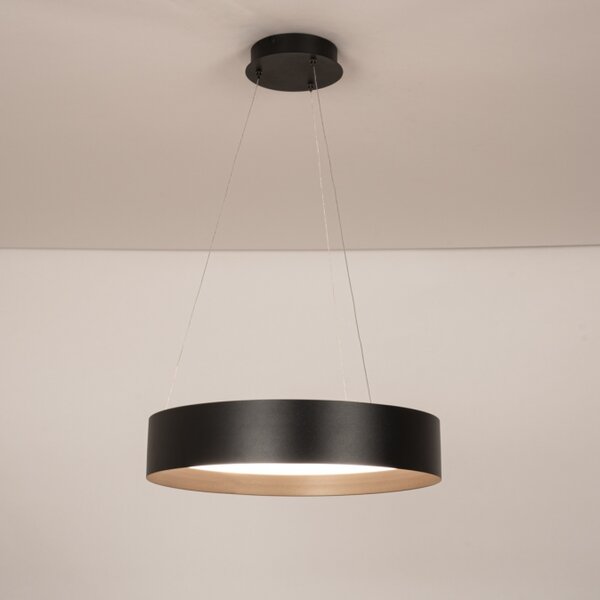 Závěsné stmívatelné LED svítidlo s dálkovým ovladačem Venus Black 50 (LMD)