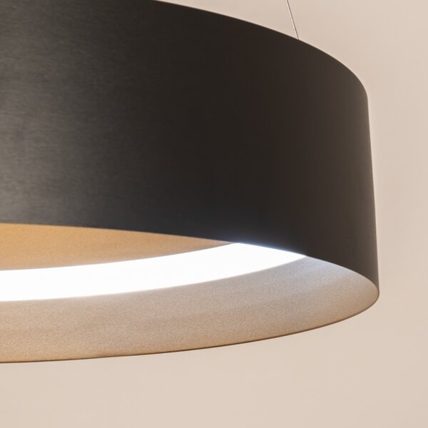 Závěsné stmívatelné LED svítidlo s dálkovým ovladačem Venus Black 50 (LMD)