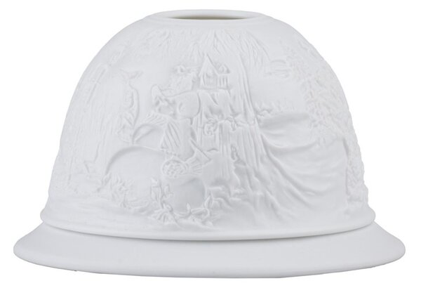 Svícen porcelán 118X85X118mm na čaj. svíčku mix, bílá