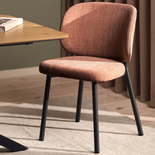 Unique Furniture Růžová jídelní židle Swan
