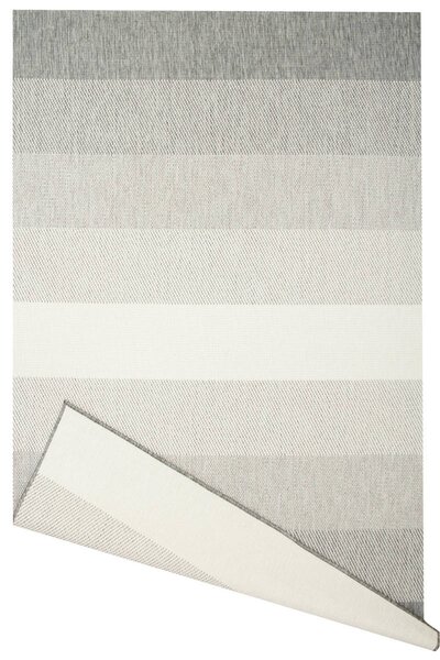Balta Kusový koberec sisalový oboustranný Brussels 205248/10010 Pruhy Silver stříbrný šedý Rozměr: 120x170 cm