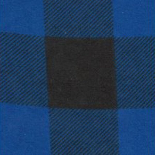 Bavlněná flanelová látka Kostka Modrá 4x4 cm