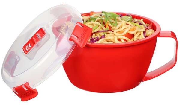Sistema Dóza na nudle a hranolky Microwave noodle bowl 940 ml, červená