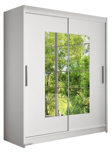Velká šatní skříň WESTA III bílá šířka 150 cm